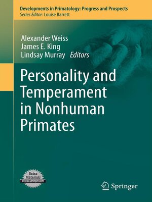 cover image of Personality and Temperament in Nonhuman Primates
